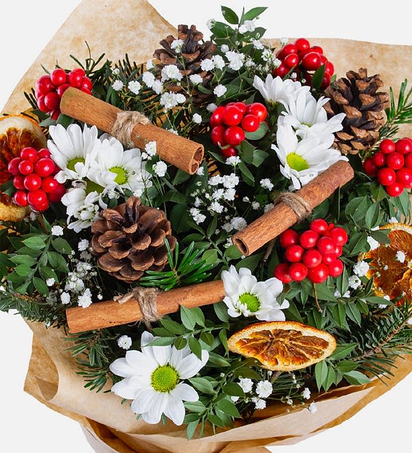 Kraft Bukette Kokina ve Papatya Buketi