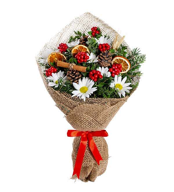 Y�lba�� �i�e�i Kokina ve Papatya Buketi