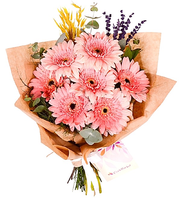 �eker Pembe Gerbera Buketi