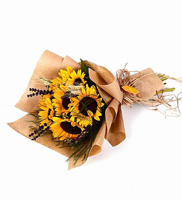 Tasar�m Ay�i�ekleri Buketi