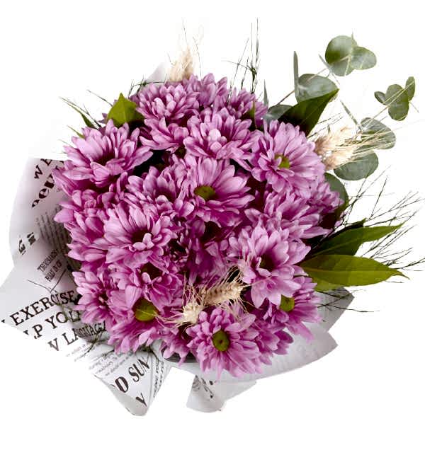 �nci Pembesi Papatya Buketi