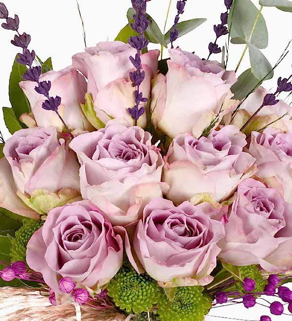 Vazoda Tasar�m Lila G�l