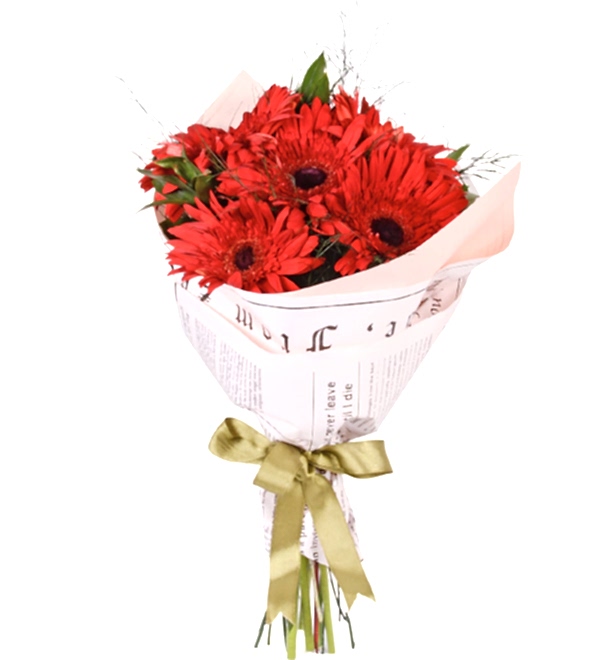 K�rm�z� Zarafet Gerbera Buketi