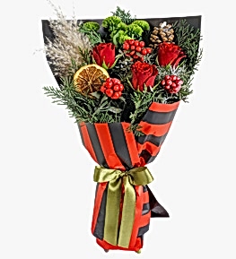 Yeni Y�l Kokina G�l Y�lba�� Buketi