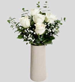 Bej Vazoda Beyaz G�ller