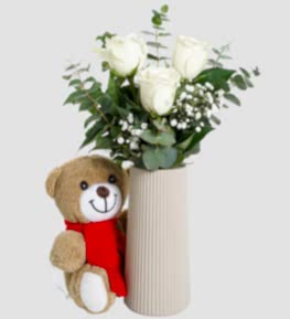 Bej Vazoda G�l ve Ay�c�k