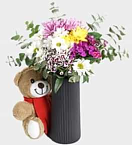 Siyah Vazoda H�sn�yusuf Papatya Ay�c�k