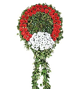 K�rm�z� Beyaz Cenaze ��in �elenk