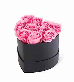 Kalp Kutuda Pembe G�l