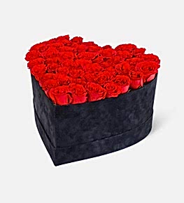 Kalpli Kutuda K�rm�z� G�l