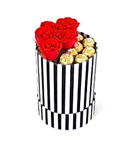 Tasar�m Kutuda G�l ve �ikolata