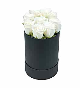 Silindir Kutuda Beyaz G�l