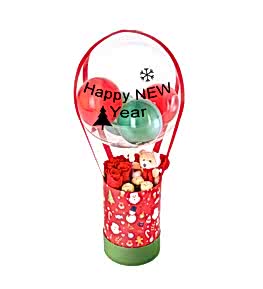 Y�lba�� Desenli Kutuda G�l Ay�c�k �ikolata