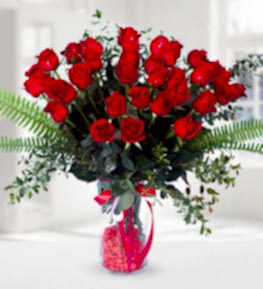 40 K�rm�z� G�l Vazosu