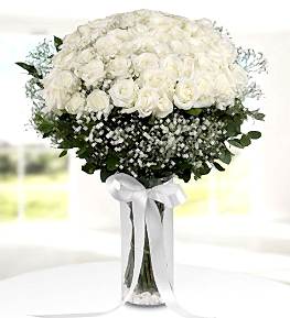 Vazoda 51 Beyaz G�l