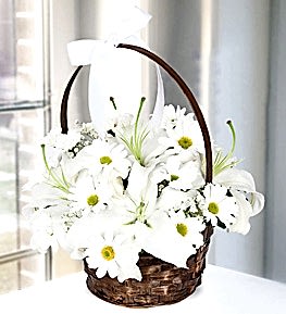 Lilyum Krizantem Sepeti