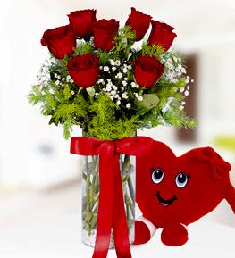 K�rm�z� G�l Kalp Yast�k