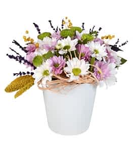 Seramikte Romantik Papatyalar