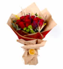 En G�zel A�k K�rm�z� G�l Buketi
