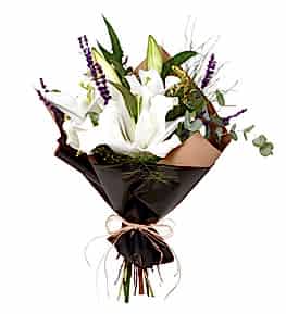 Kokulu Beyaz Lilyum Buketi