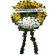 Turuncu Beyaz Cenaze Çelengi