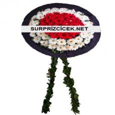 Kırmızı Beyaz Gerberalı Çelenk