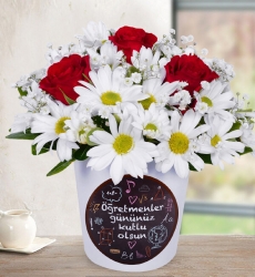 Öğretmenler Günü Temalı Papatyalar