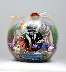 Balonlu Ev Işıklı