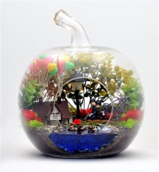 Aşk Yuvamız Teraryum Işıklı Yapay