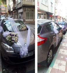 Gelin ve Nişan Arabası süslemesi 