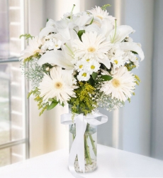 Lilyum Papatya ve Gerbera Aranjmanı