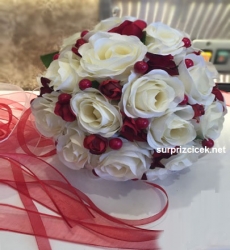 Bordo&Krem Gelin Buketi 