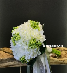 Beyaz &Yeşil Gelin Çiçeği 