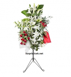 Mutluluklar Ferforje Çiçek Aranjmanı