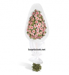 Pembe Gerberalardan Ayaklı Sepet