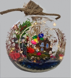 Elma Orta Saklı Göl Ledli Teraryum