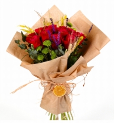 Premium 15 Kırmızı Gül Buketi