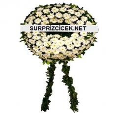 Beyaz Gerberalarla Cenaze Çelengi