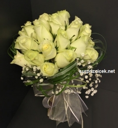 Canlı BeyazGül Gelin Çiçeği