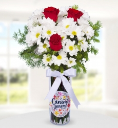 Canım Annem Temalı Papatya 