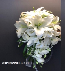 Lilyumlu Gelin Buketi